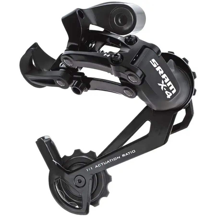 MENJALNIK ZADNJI SRAM X-4 dolga kletka čr