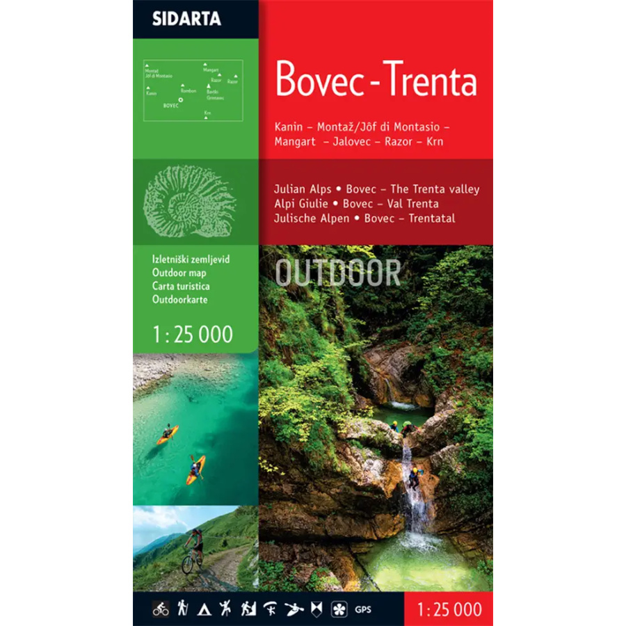 SIDARTA BOVEC – TRENTA 1:25000 – izletniški zemljevid
