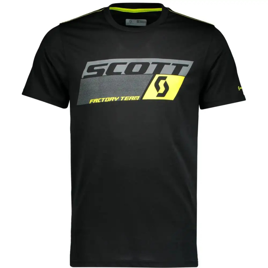 MAJICA SCOTT DRI FACTORY TEAM ČRNA/RUMENA