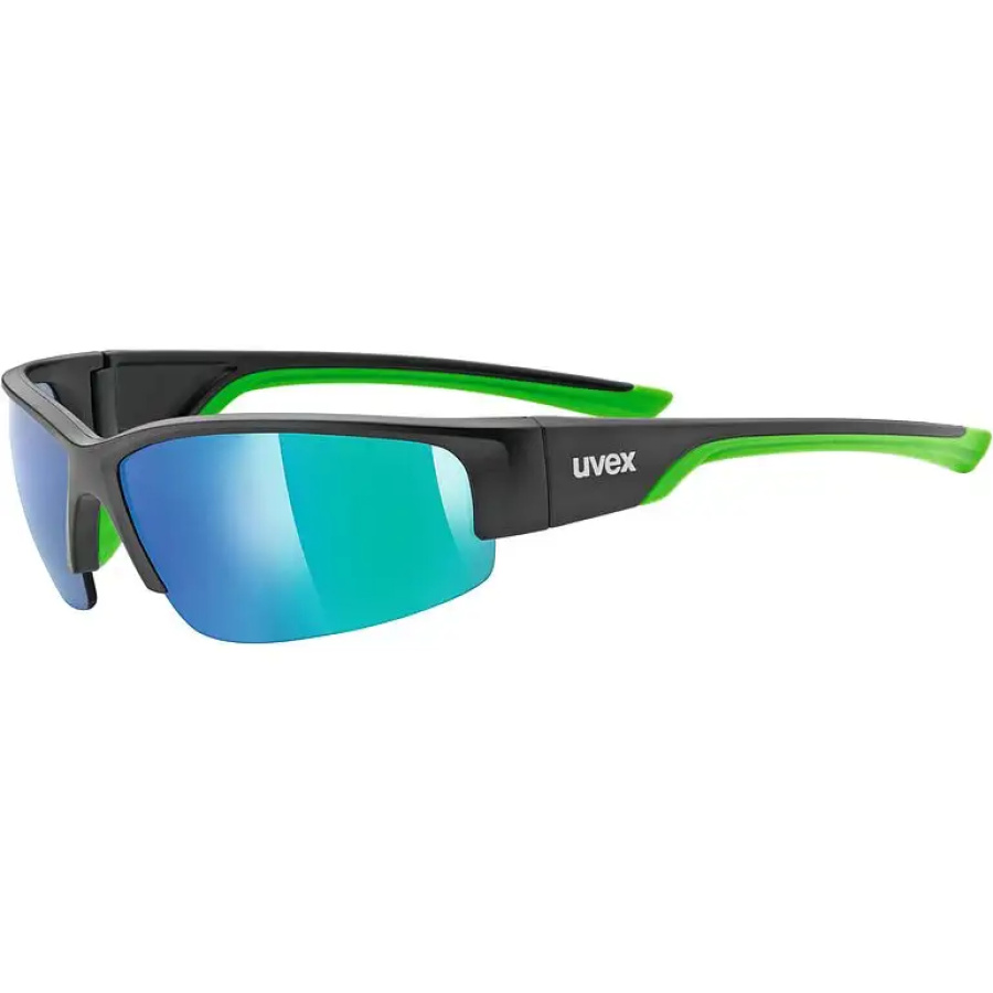 OČALA UVEX SPORTSTYLE 215 black mat green/mirror green