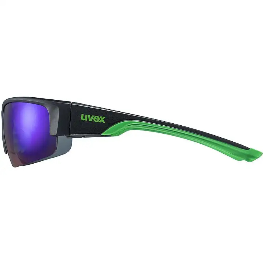 OČALA UVEX SPORTSTYLE 215 black mat green/mirror green