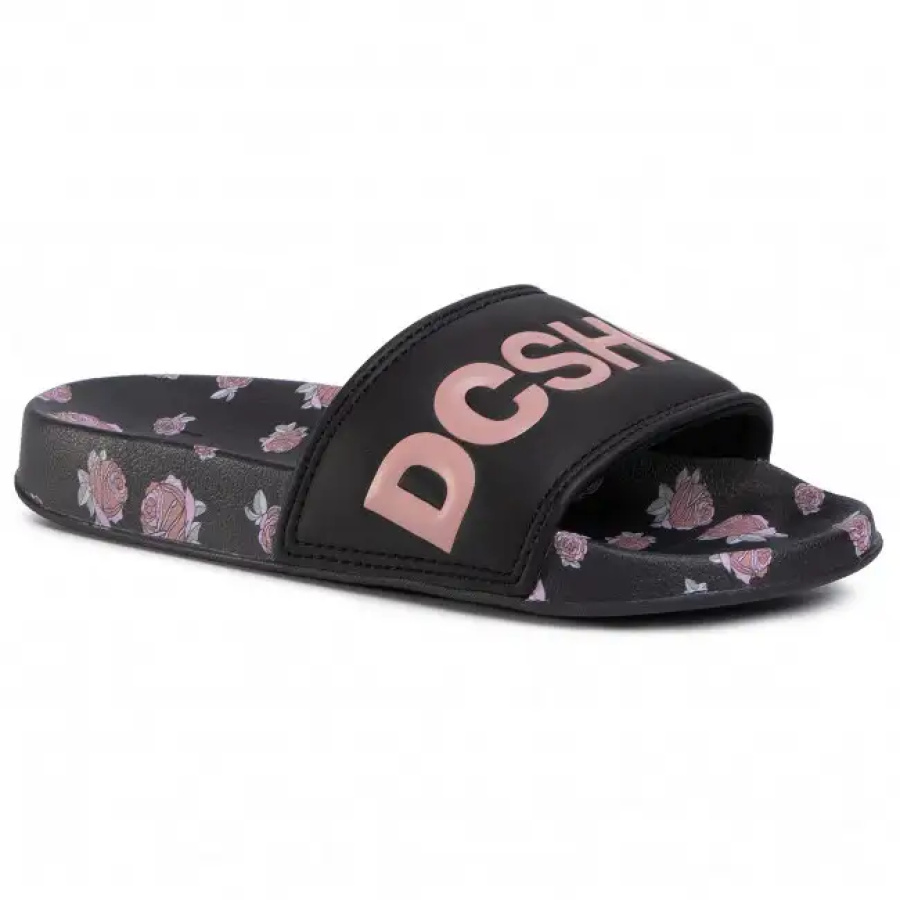SANDALI DC W SLIDE SP BLK/FLORAL