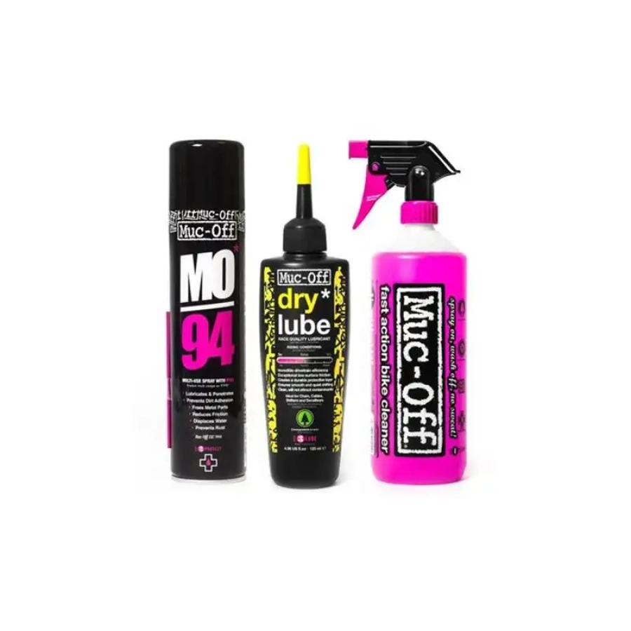 MUC-OFF SET CLEAN/PROTECT/LUBE DRY