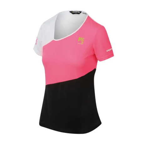 ŽENSKA KRATKA MAJICA KARPOS CIMA UNDICI pink fluo/black/white