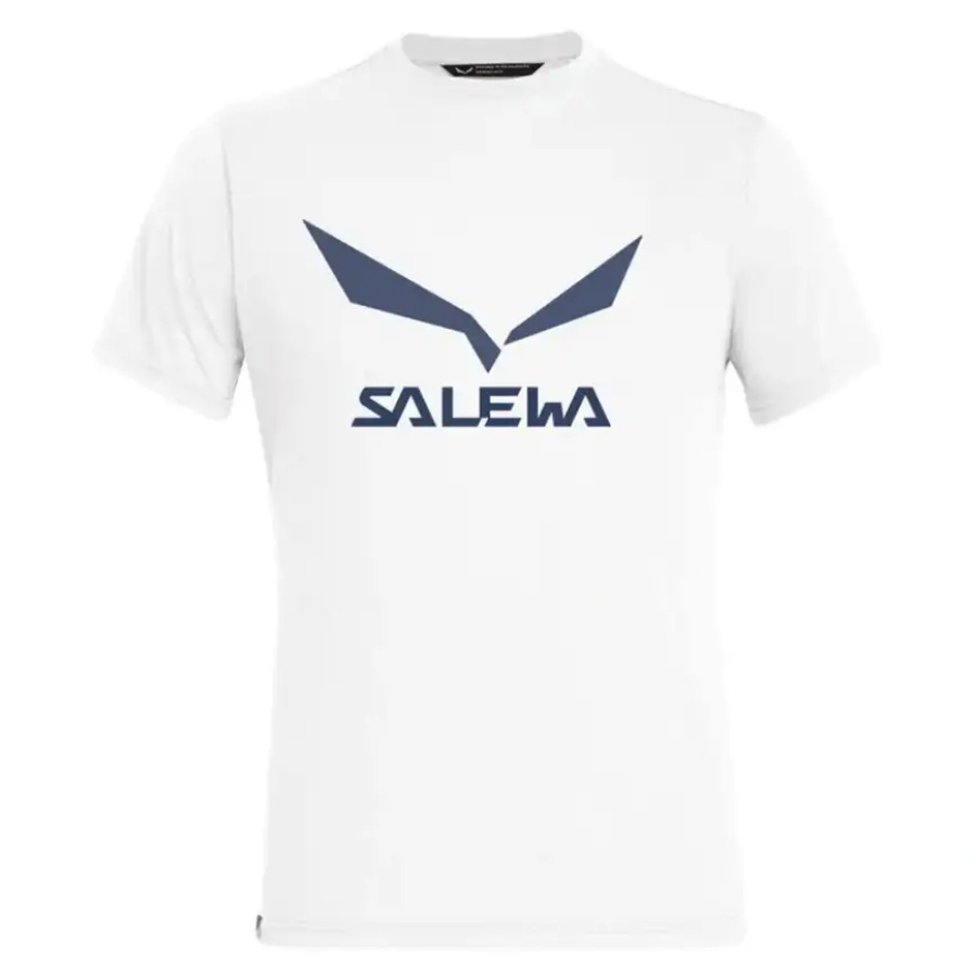 MAJICA SALEWA SOLIDLOGO DRY optical white