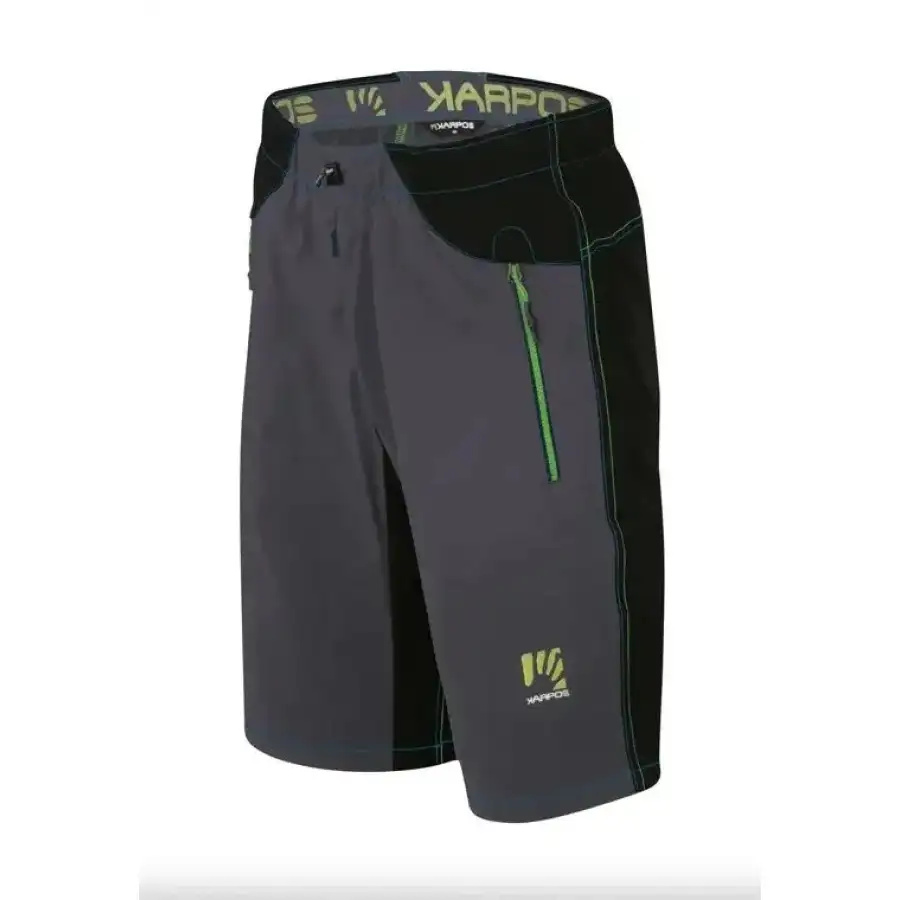 KRATKE HLAČE KARPOS ROCK BERMUDA gray/black/apple green