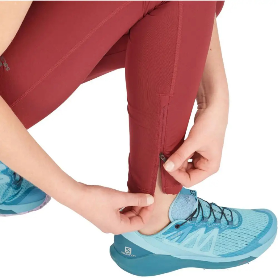 PAJKICE SALOMON AGILE LONG TIGHT ŽENSKE pomegranate