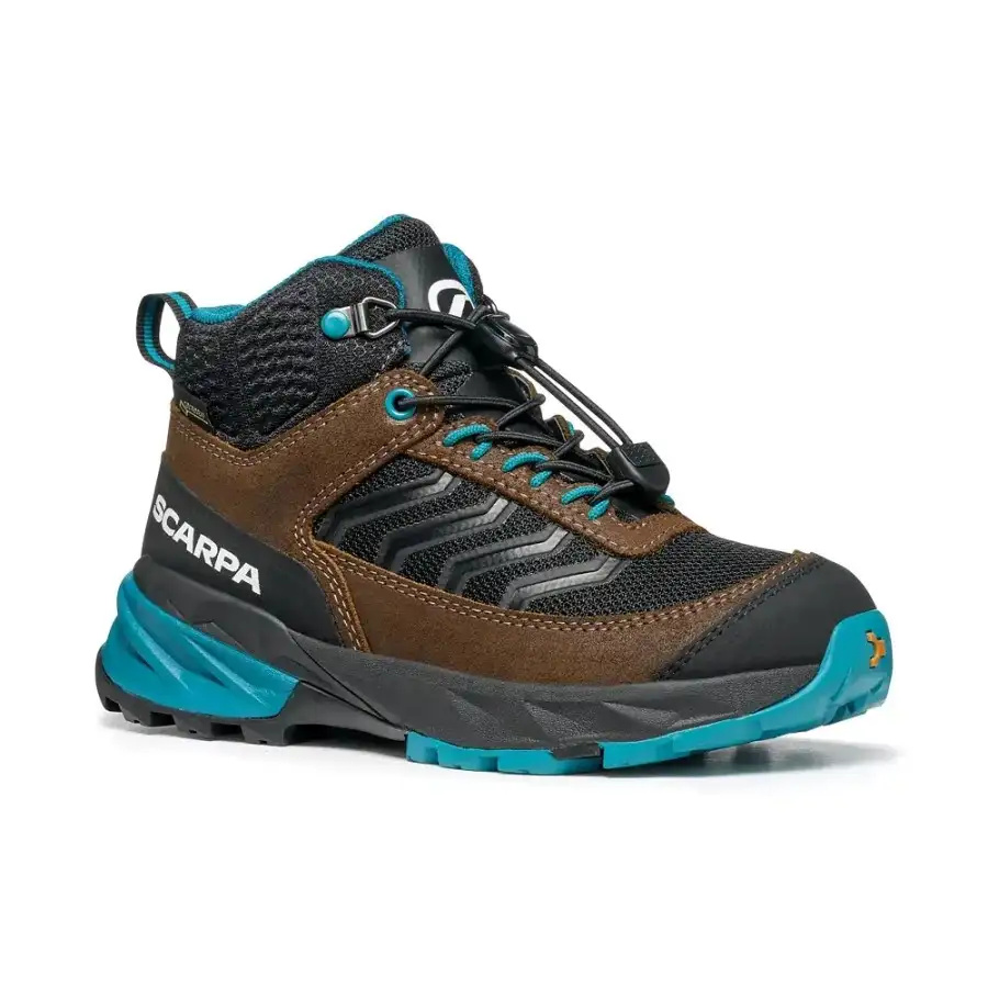 OTROŠKI POHODNI ČEVLJI SCARPA RUSH MID GTX dark brown/ottanio