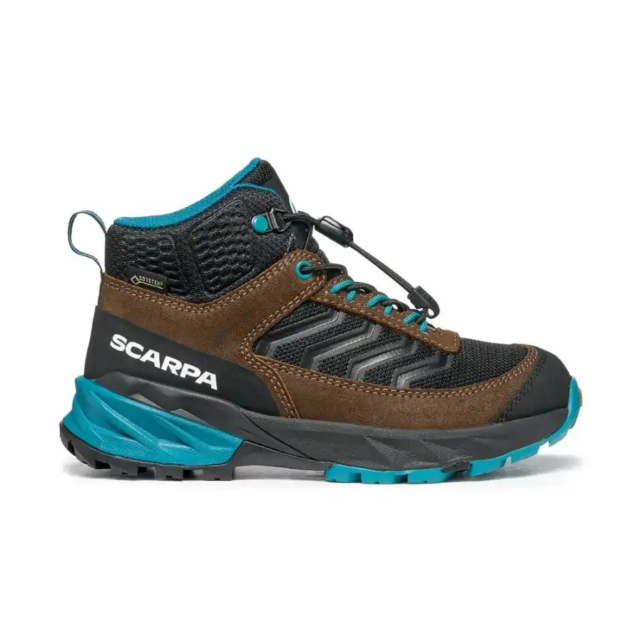 OTROŠKI POHODNI ČEVLJI SCARPA RUSH MID GTX dark brown/ottanio