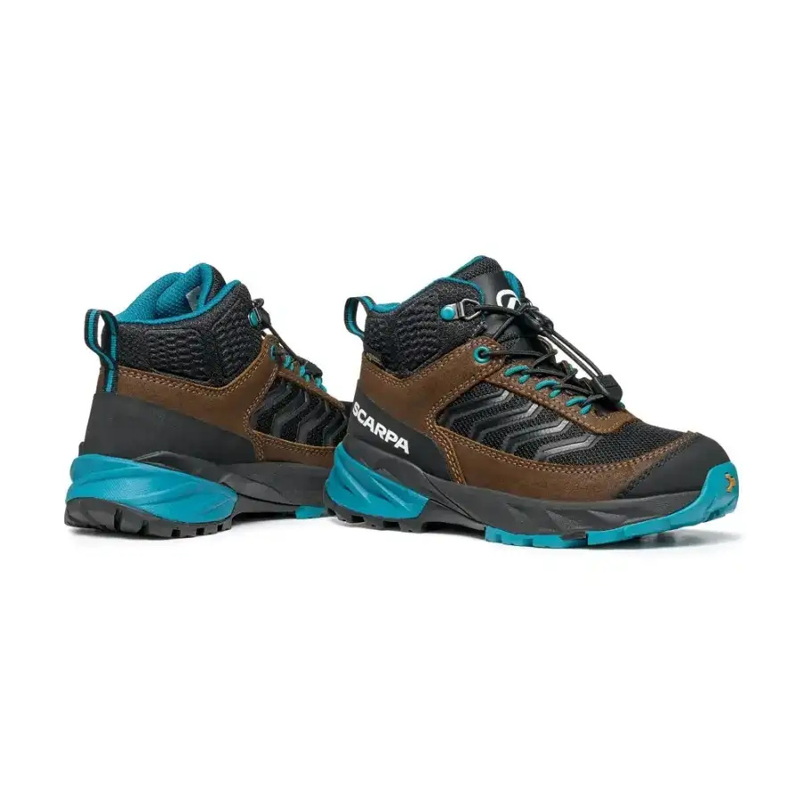 OTROŠKI POHODNI ČEVLJI SCARPA RUSH MID GTX dark brown/ottanio