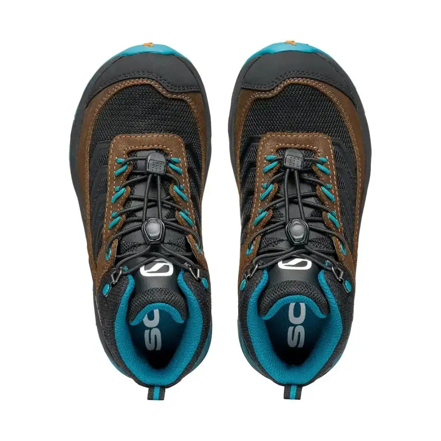 OTROŠKI POHODNI ČEVLJI SCARPA RUSH MID GTX dark brown/ottanio