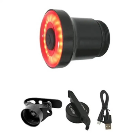 SVETILKA ZADNJA XLITE100 SMART USB ALU rdeča