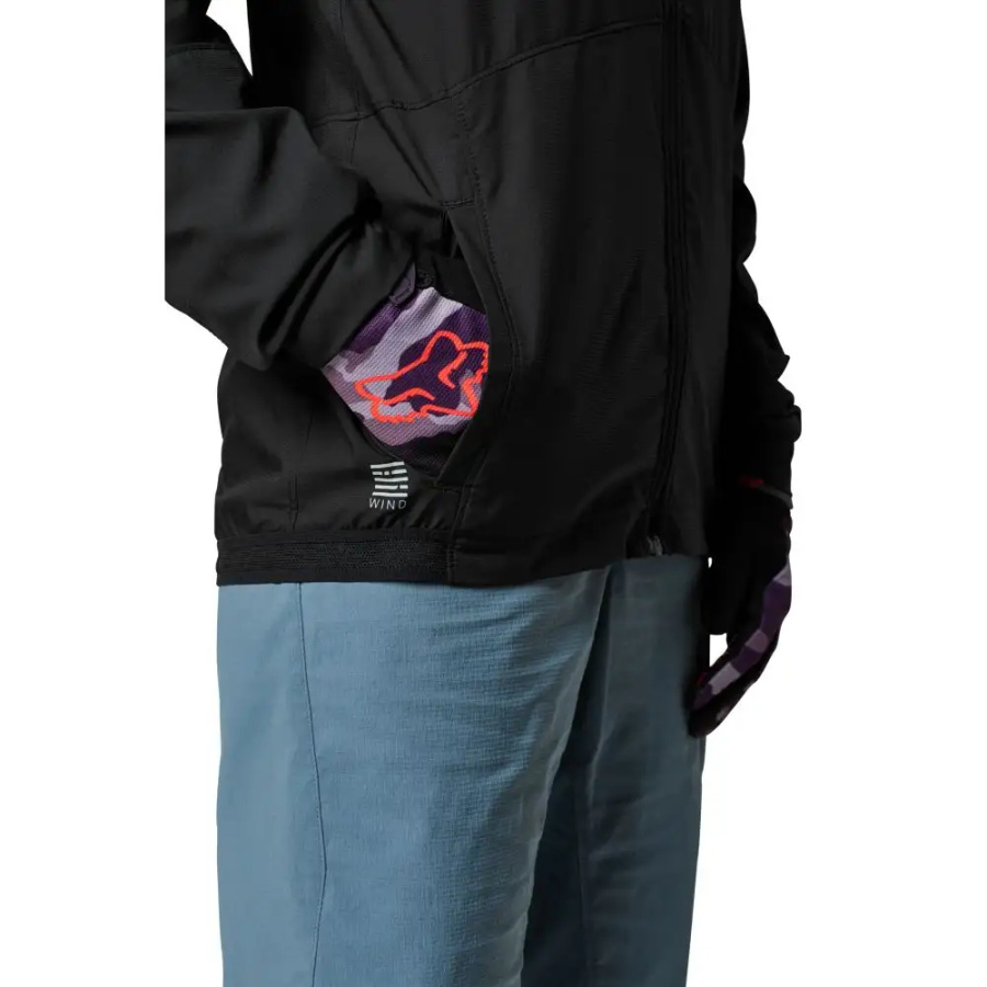 ŽENSKA KOLESARSKA JAKNA FOX RANGER WIND [BLK]