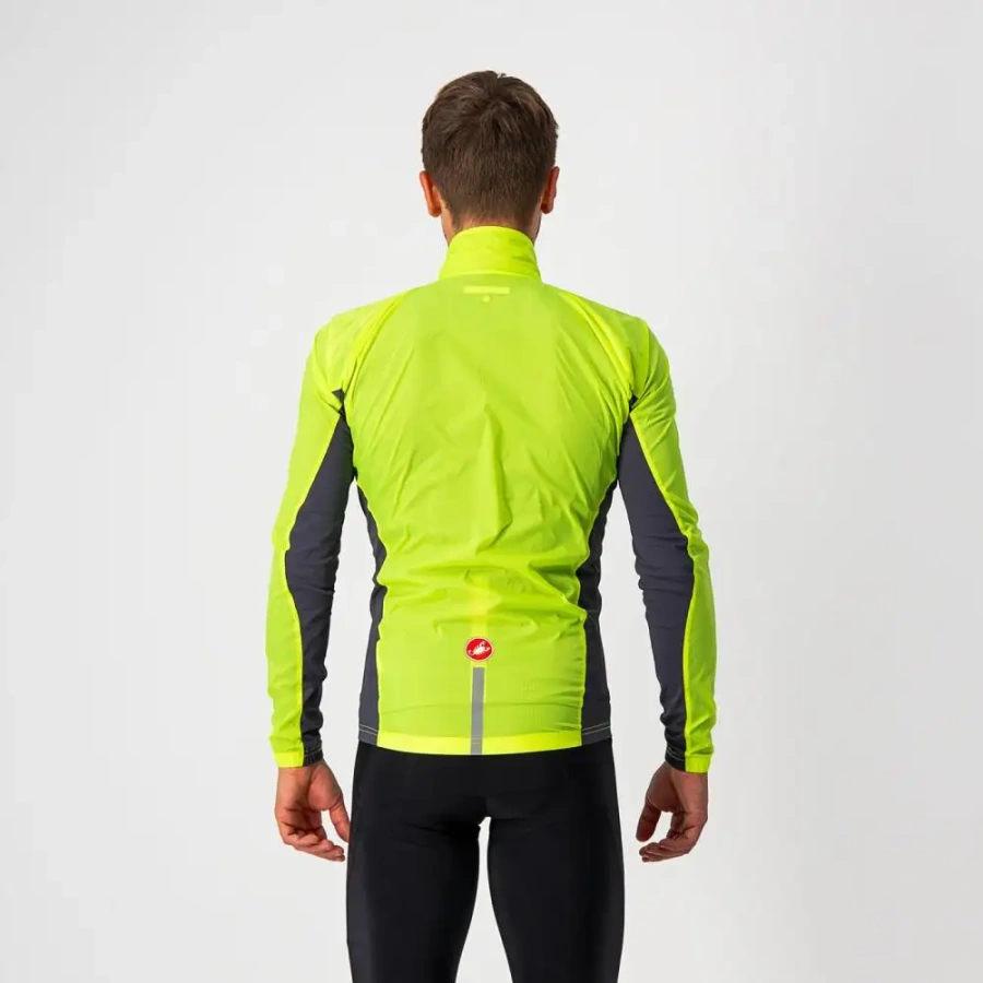 JAKNA CASTELLI SQUADRA STRETCH fluo rumena