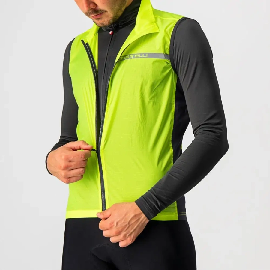 BREZROKAVNIK CASTELLI SQUADRA STRETCH fluo rumena