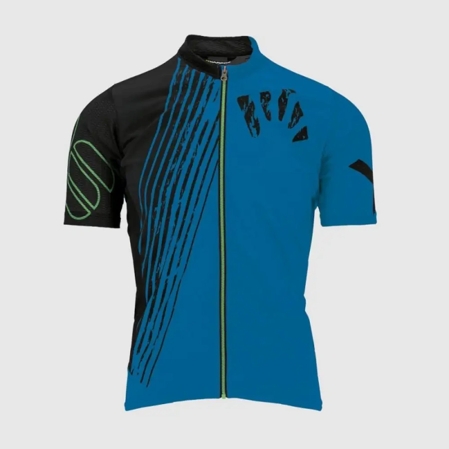 MAJICA KARPOS GREEN FIRE indigo b/black/green f