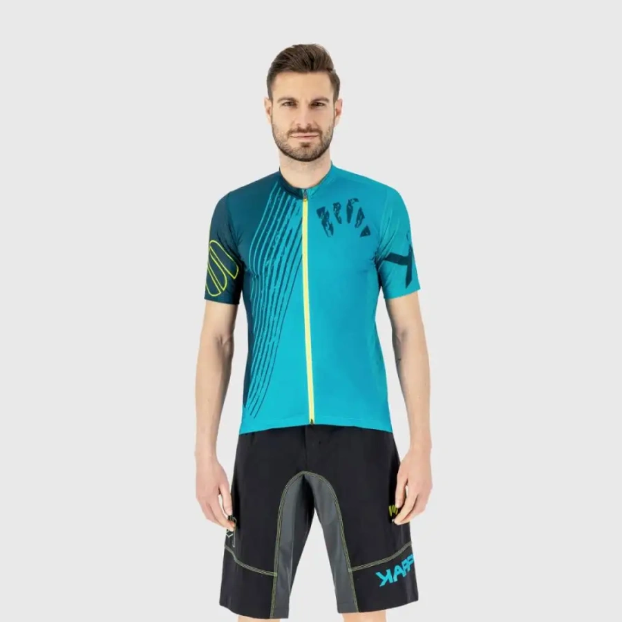 MAJICA KARPOS GREEN FIRE indigo b/black/green f