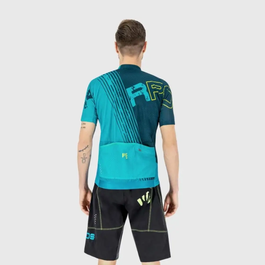 MAJICA KARPOS GREEN FIRE indigo b/black/green f