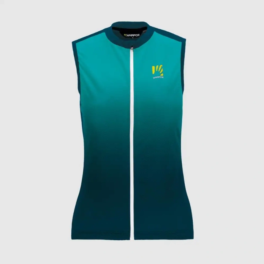 ŽENSKA MAJICA BREZ ROKAVOV KARPOS VERVE EVO moroccan blue/bluebird