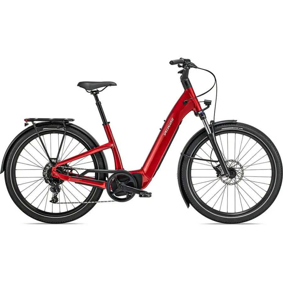 ELEKTRIČNO MESTNO KOLO SPECIALIZED COMO 4.0 2024 red tint/silver reflective