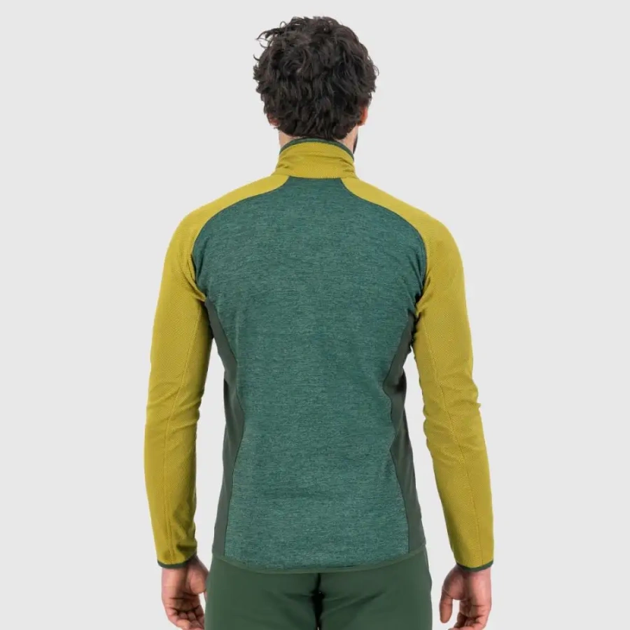 JOPA KARPOS ODLE FLEECE jungle green/gold flake