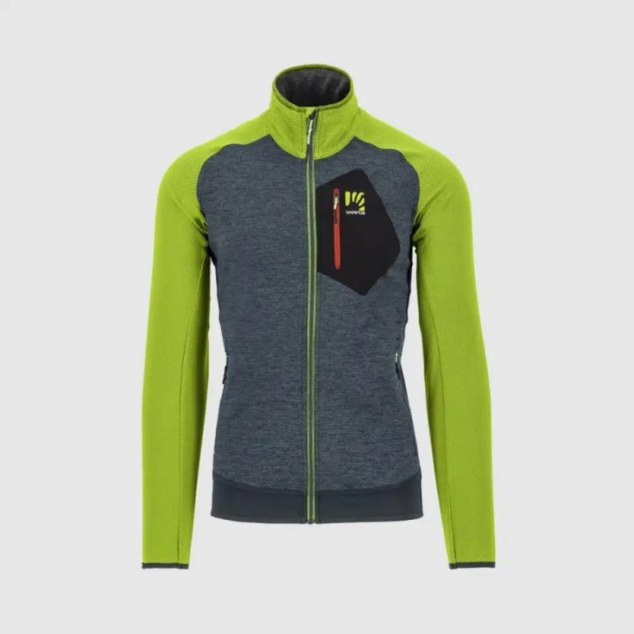 JOPA KARPOS ODLE FLEECE dark slate/lime