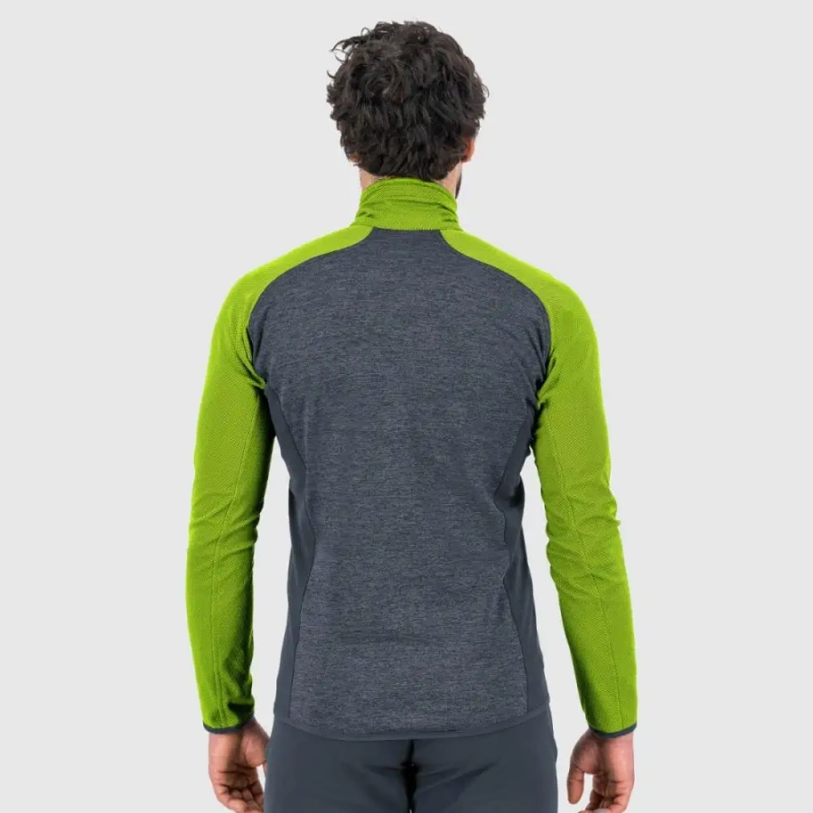 JOPA KARPOS ODLE FLEECE dark slate/lime