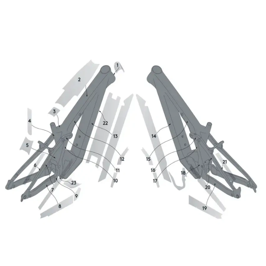 ZAŠČITA ZA OKVIR SYNCROS PATRON CARBON ONE SIZE prozorna svetleča