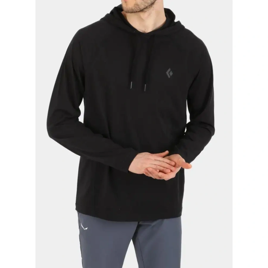 PULOVER BLACK DIAMOND CRAG HOODY black