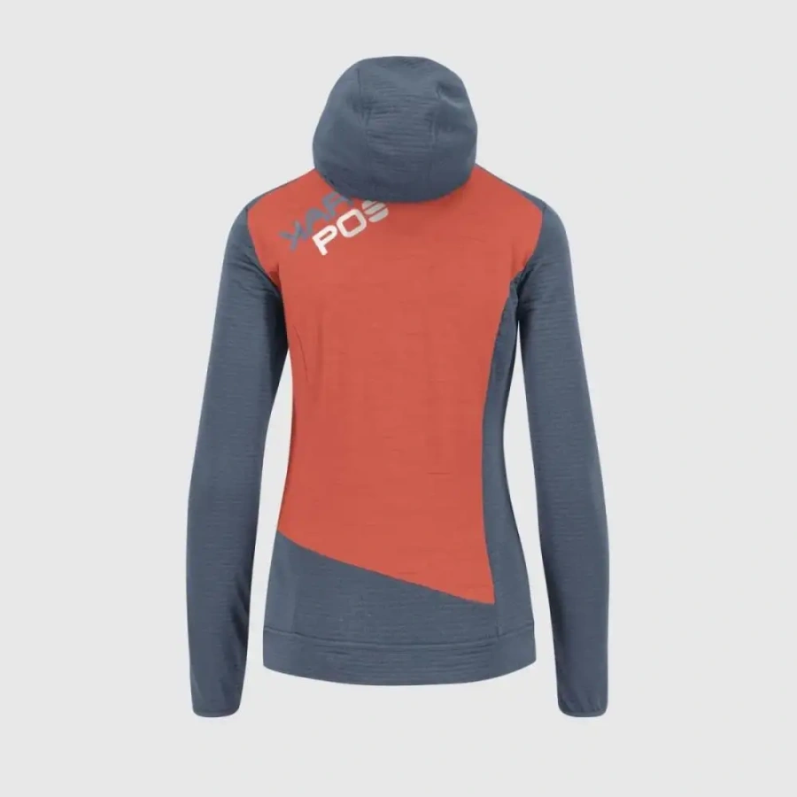 ŽENSKA JOPA KARPOS NUVOLAU FLEECE vintage indigo/hot coral
