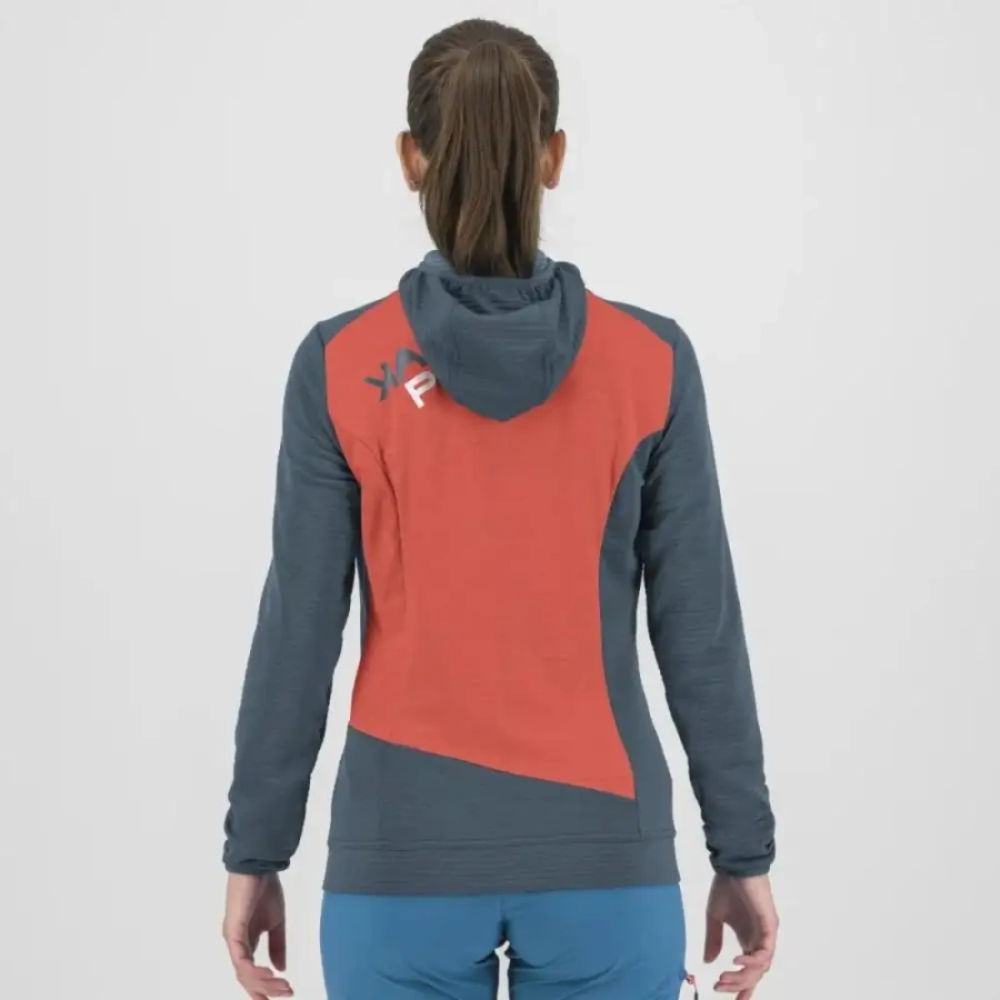 ŽENSKA JOPA KARPOS NUVOLAU FLEECE vintage indigo/hot coral