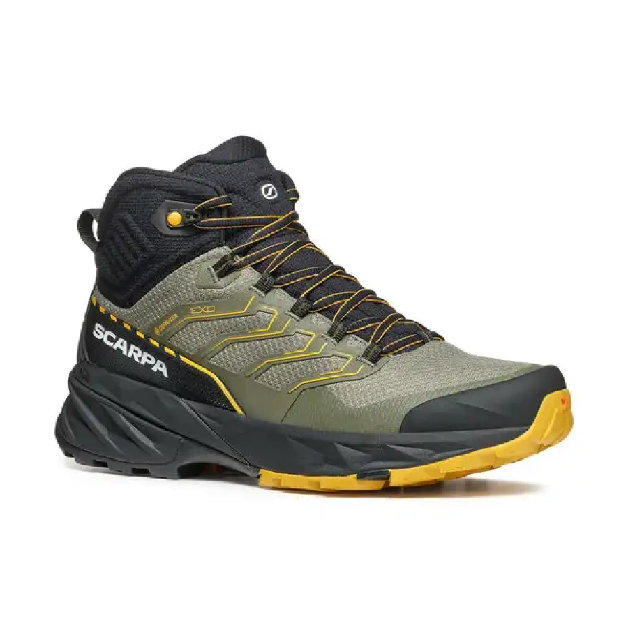 POHODNI ČEVLJI SCARPA RUSH 2 MID GTX moss/sulphur