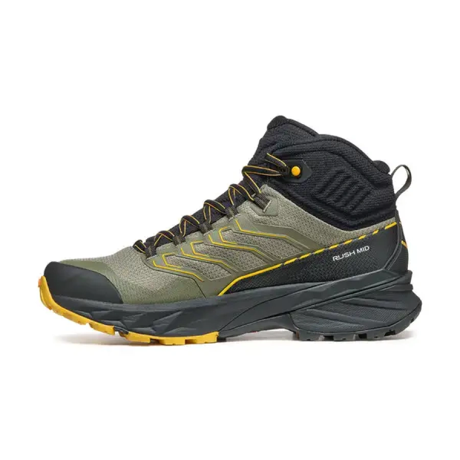 POHODNI ČEVLJI SCARPA RUSH 2 MID GTX moss/sulphur