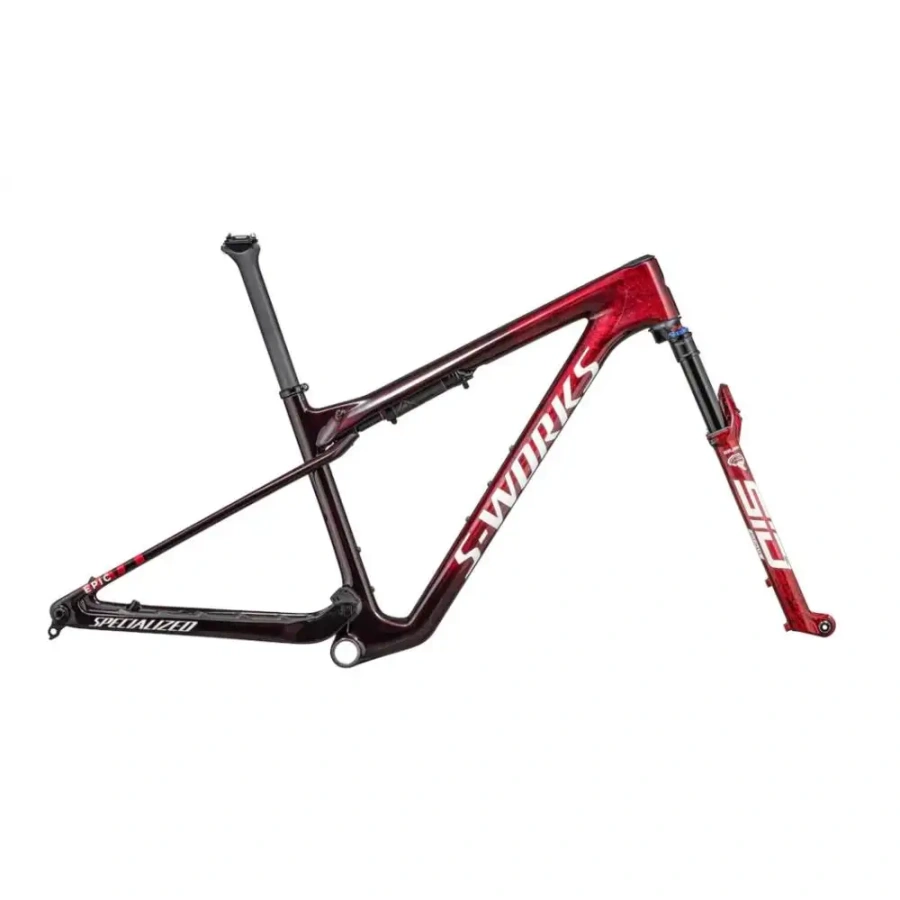OKVIR SPECIALIZED EPIC WC S-WORKS 2023 red tint/flake silver granite/metallic white silver