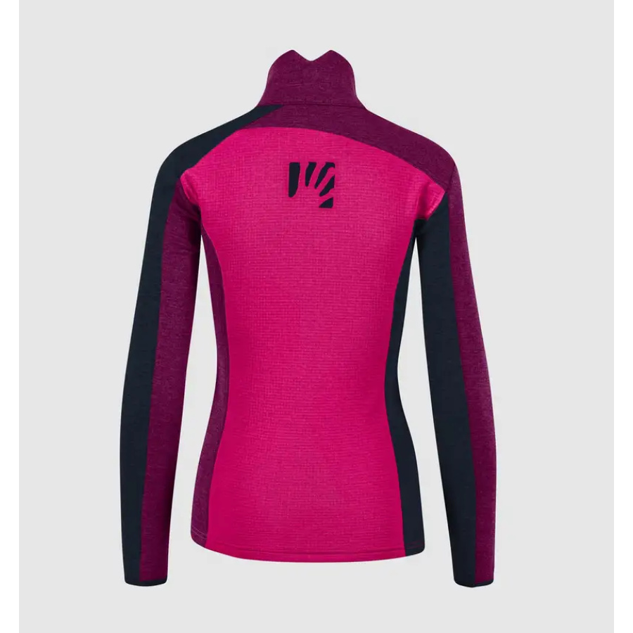 ŽENSKA JOPA KARPOS FEDERA FULL-ZIP FLEECE pink/boysenbery/vulcan