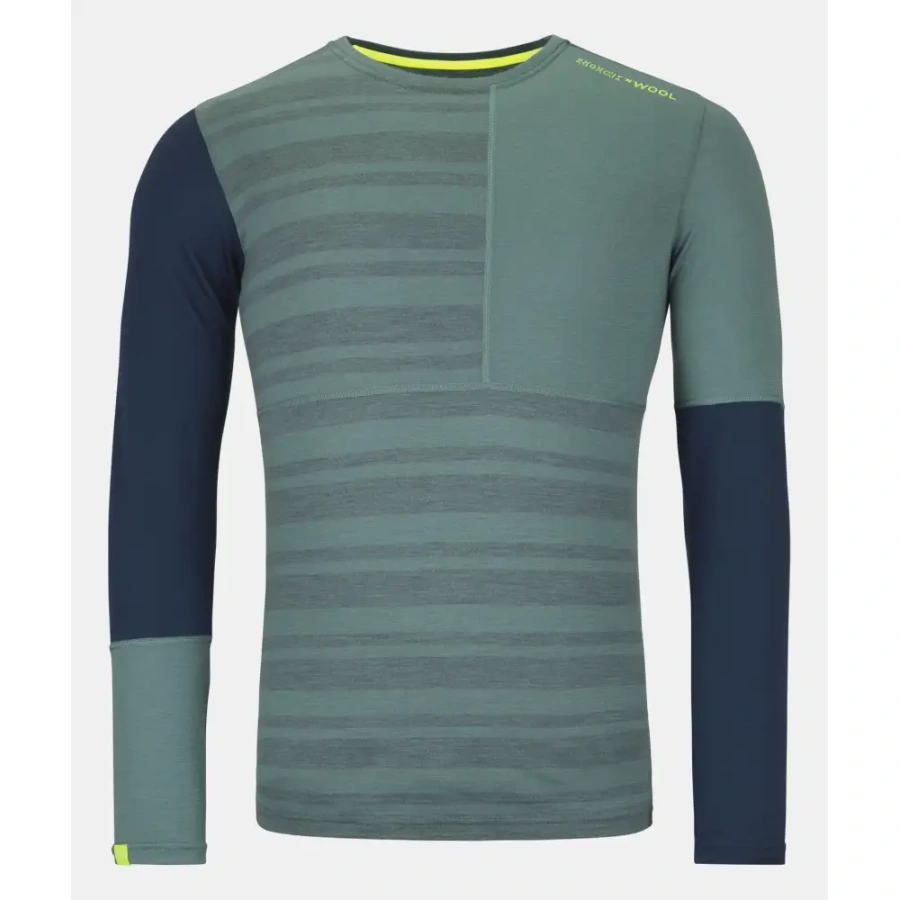 MAJICA ORTOVOX 185 ROCK’N’WO LS  arctic grey