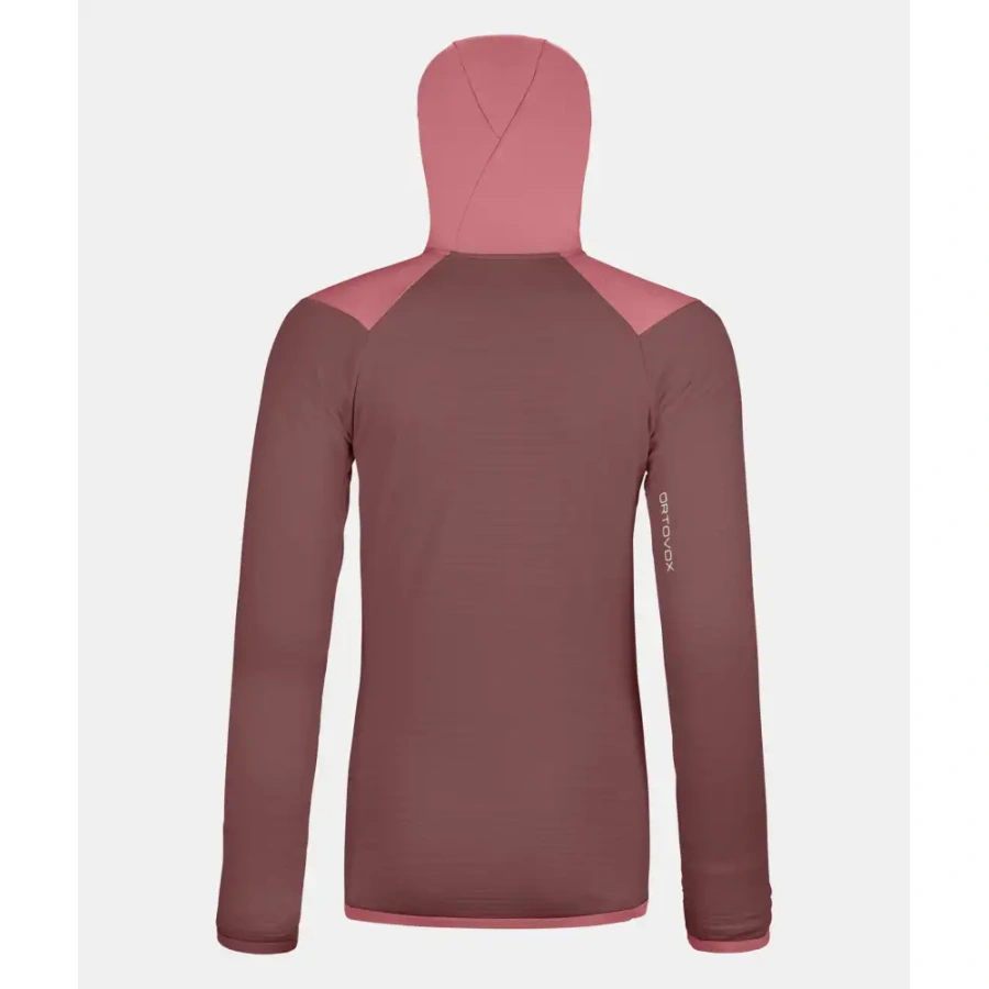 ŽENSKA JOPA ORTOVOX FLEECE GRID HOODY mountain rose