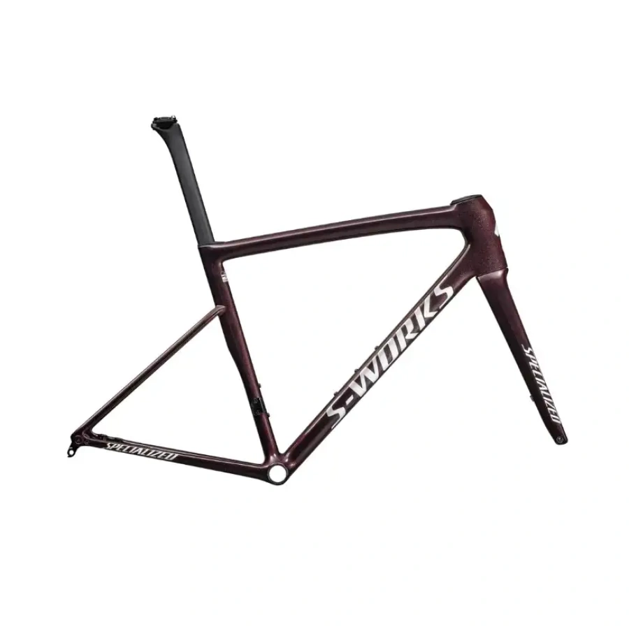 OKVIR SPECIALIZED TARMAC SL8 S-WORKS 2025 gloss solidity/red to black pearl/metallic white silver