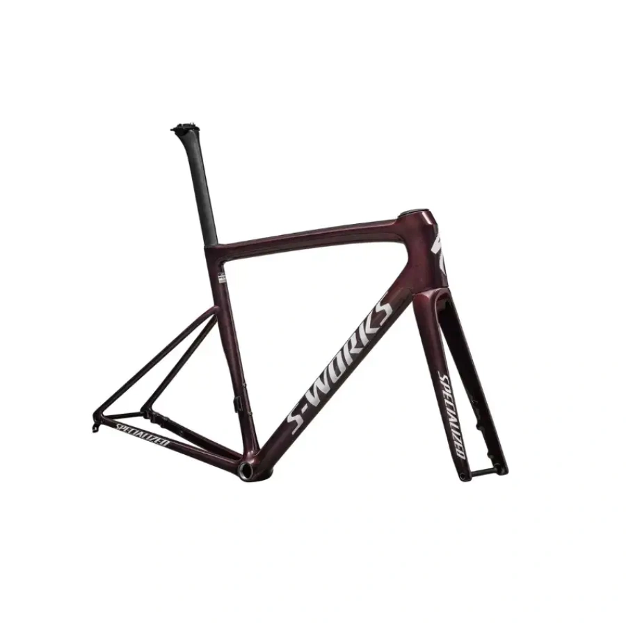 OKVIR SPECIALIZED TARMAC SL8 S-WORKS 2025 gloss solidity/red to black pearl/metallic white silver