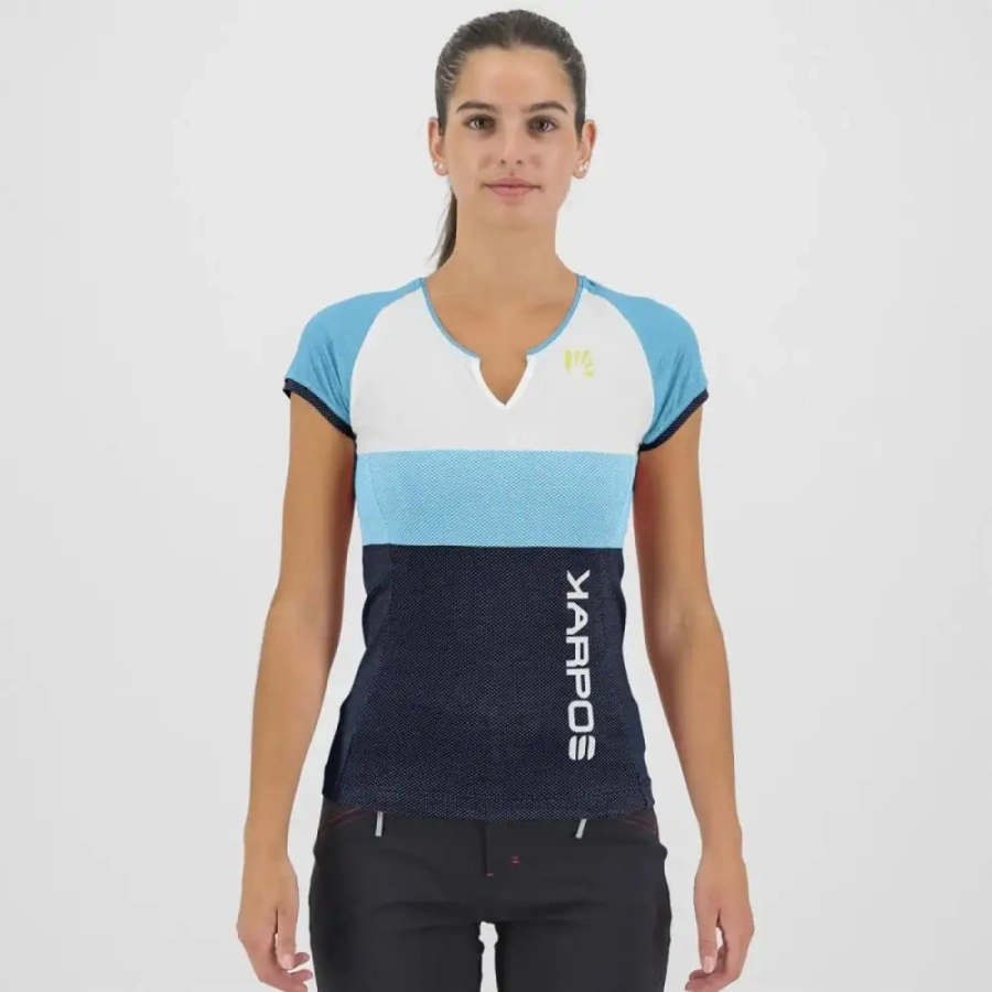 ŽENSKA MAJICA KARPOS MOVED EVO blue atoll/white/sky captain