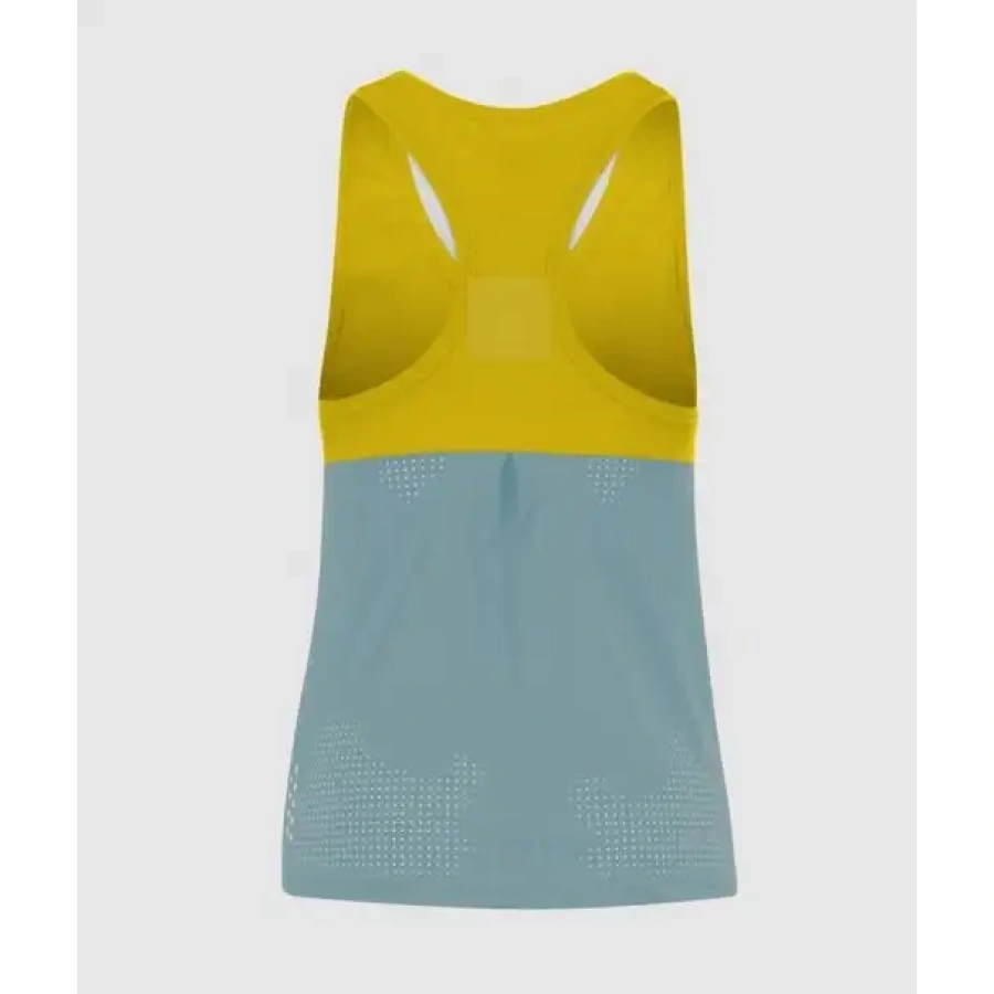 ŽENSKI TOP KARPOS QUICK lemon curry/adriatic blue