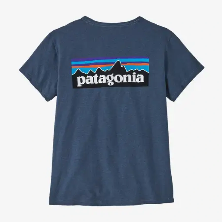 ŽENSKA MAJICA PATAGONIA P-6 LOGO RESPONSIBILI utility blue