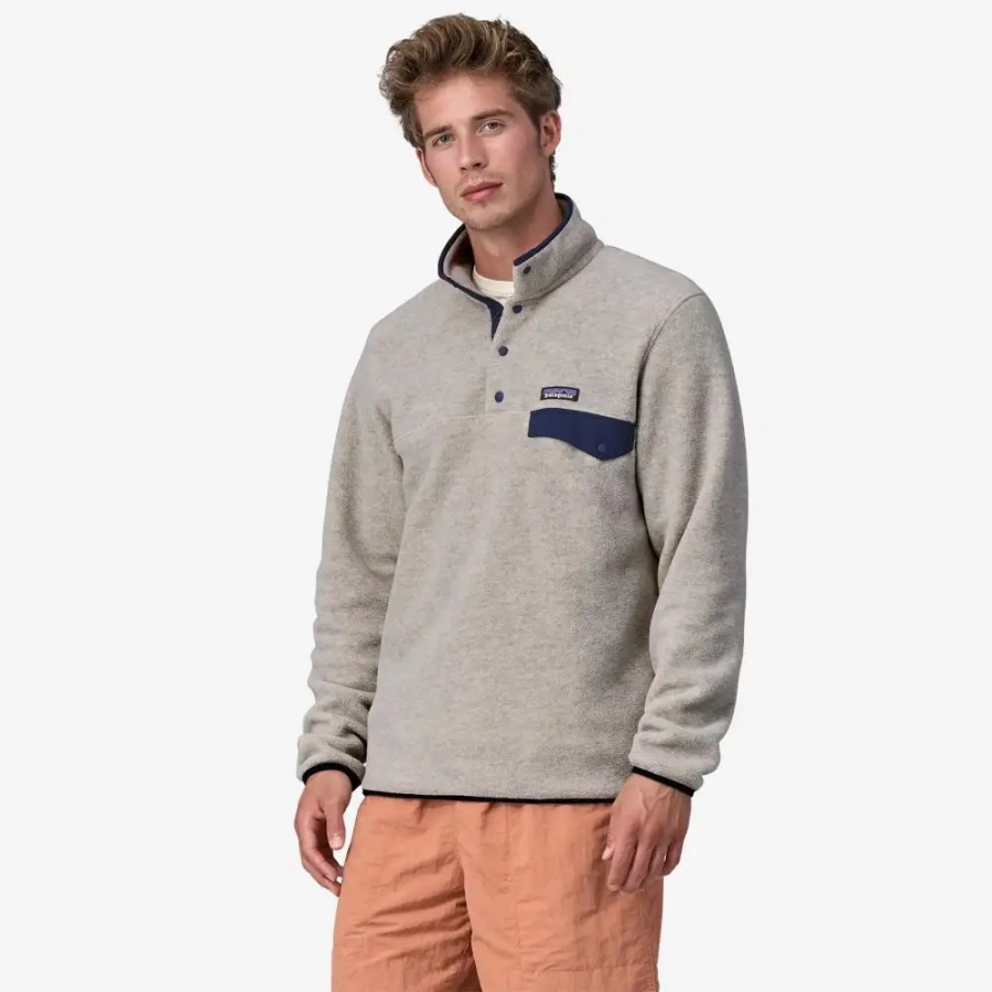 PULOVER PATAGONIA LIGHTWEIGHT SYNCHILLA SNAP-T oatmeal header
