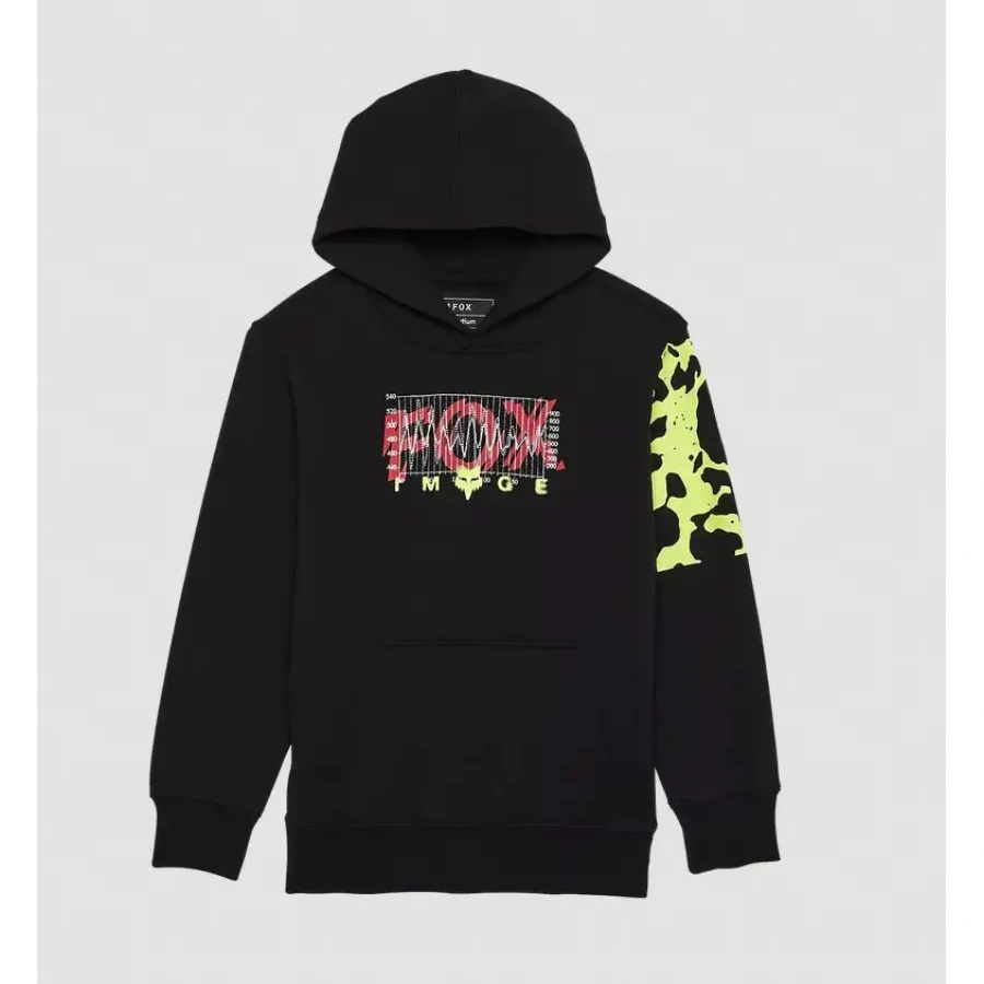 OTROŠKI PULOVER S KAPUCO FOX ENERGY [BLK]