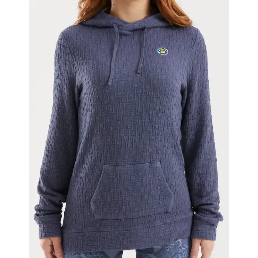 ŽENSKI PULOVER E9 PIC HOODIE plumbago