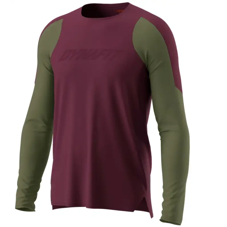 MAJICA DYNAFIT RIDE L/S burgundy