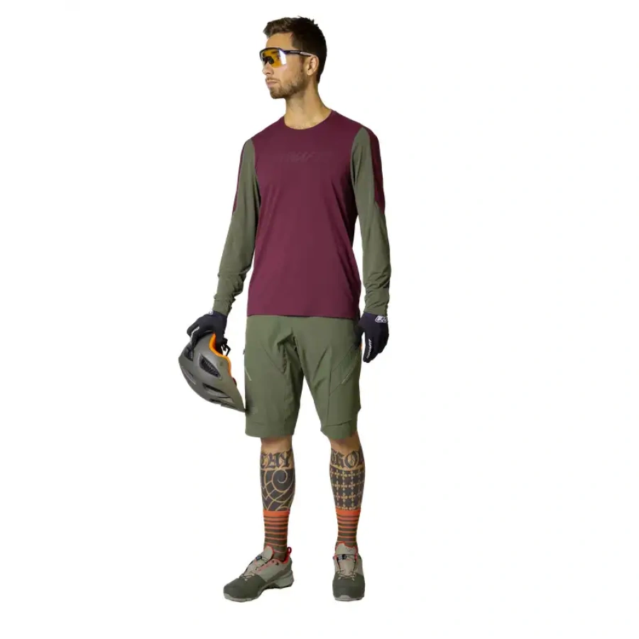 MAJICA DYNAFIT RIDE L/S burgundy