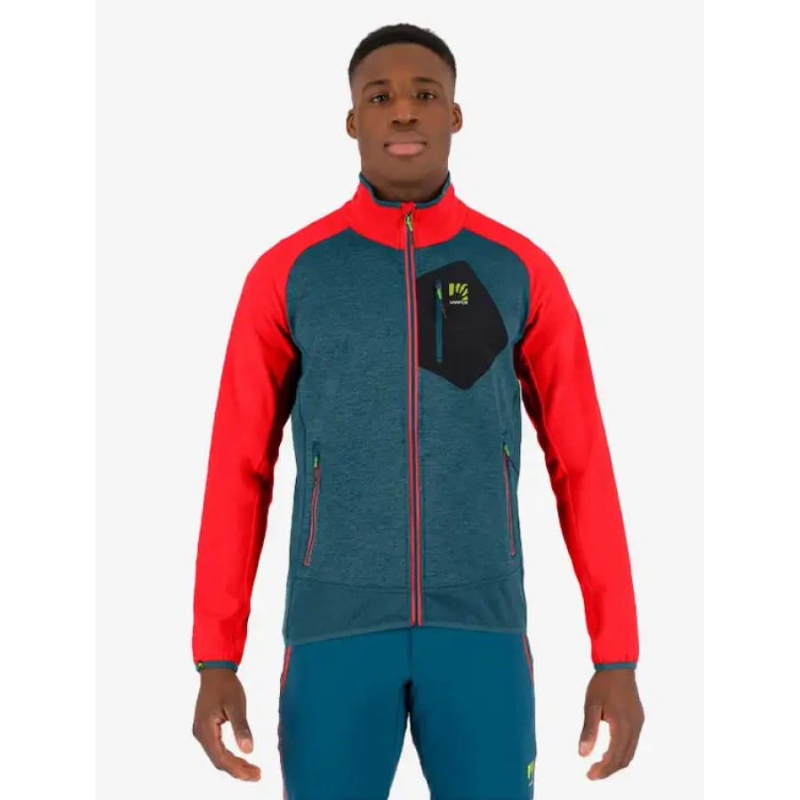 JOPA KARPOS ODLE FLEECE stargazer/fiery red