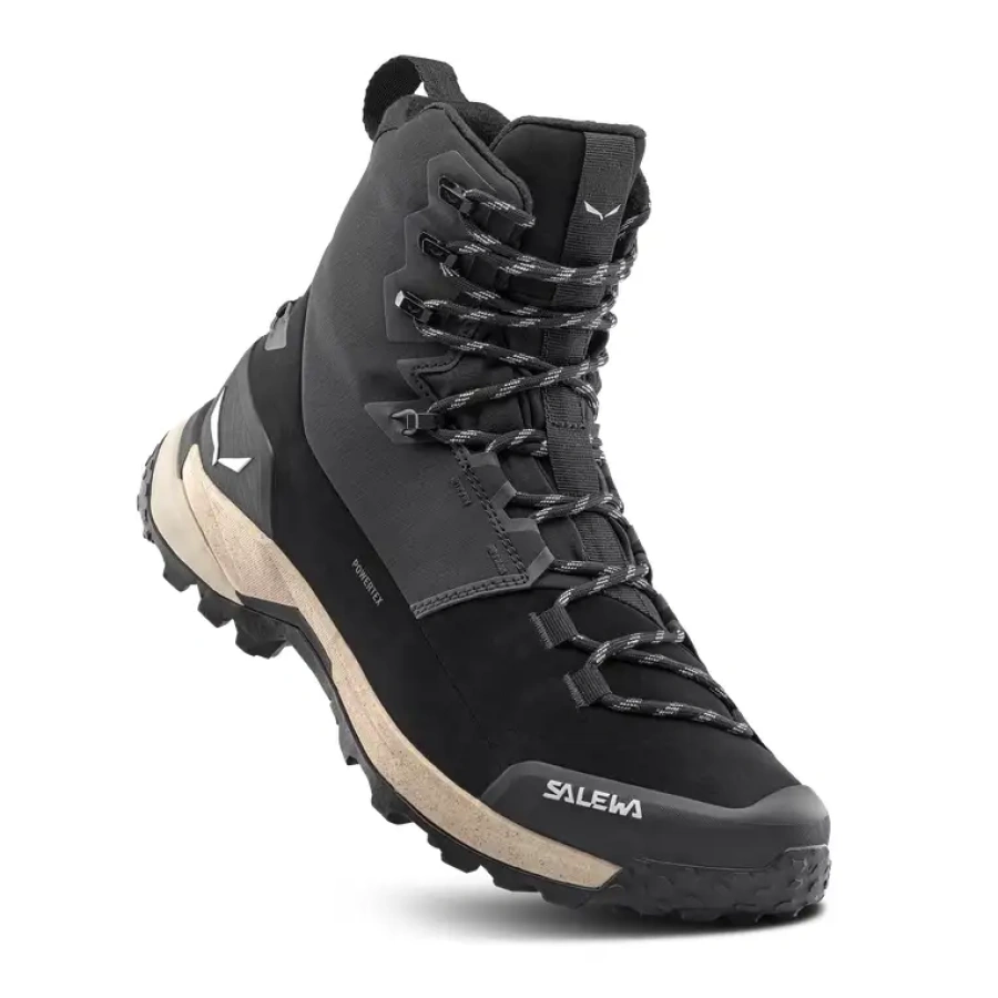 ŽENSKI POHODNI ČEVLJI SALEWA PUEZ WINTER MID PTX black/black
