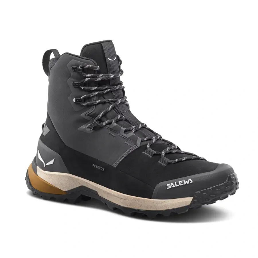 POHODNI ČEVLJI SALEWA PUEZ WINTER MID PTX black/black